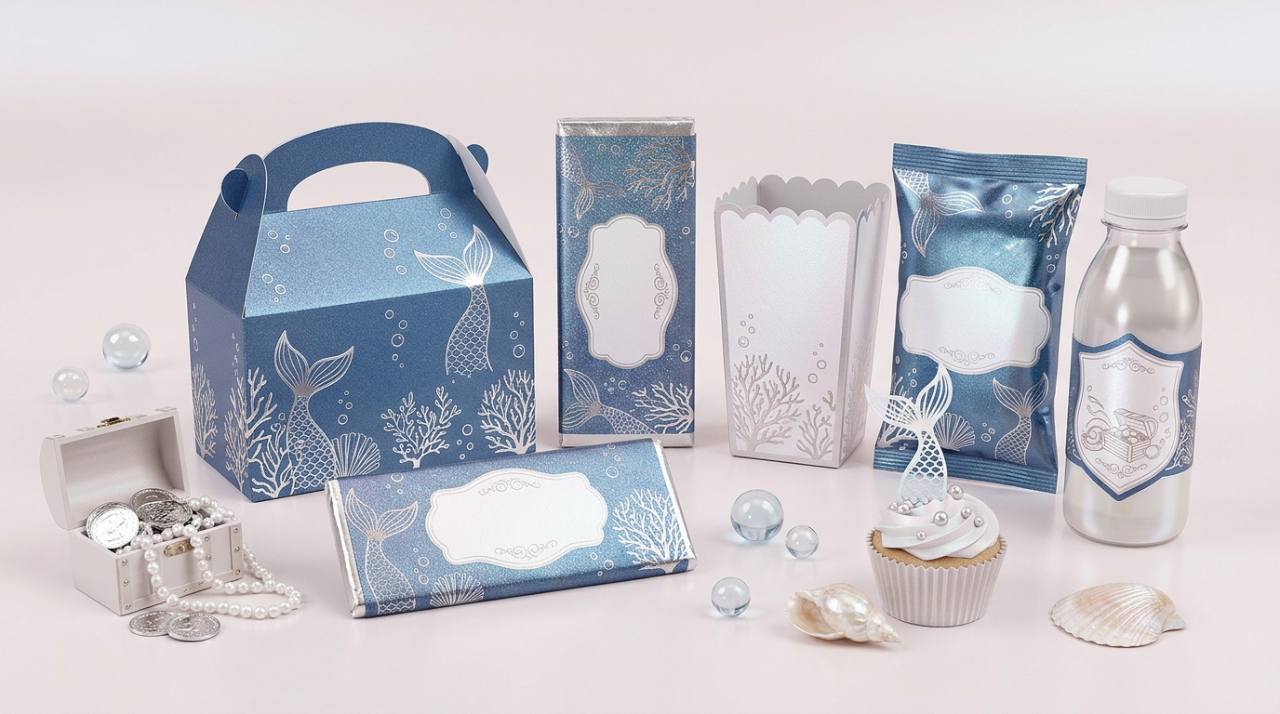 A custom mermaid party favour concept