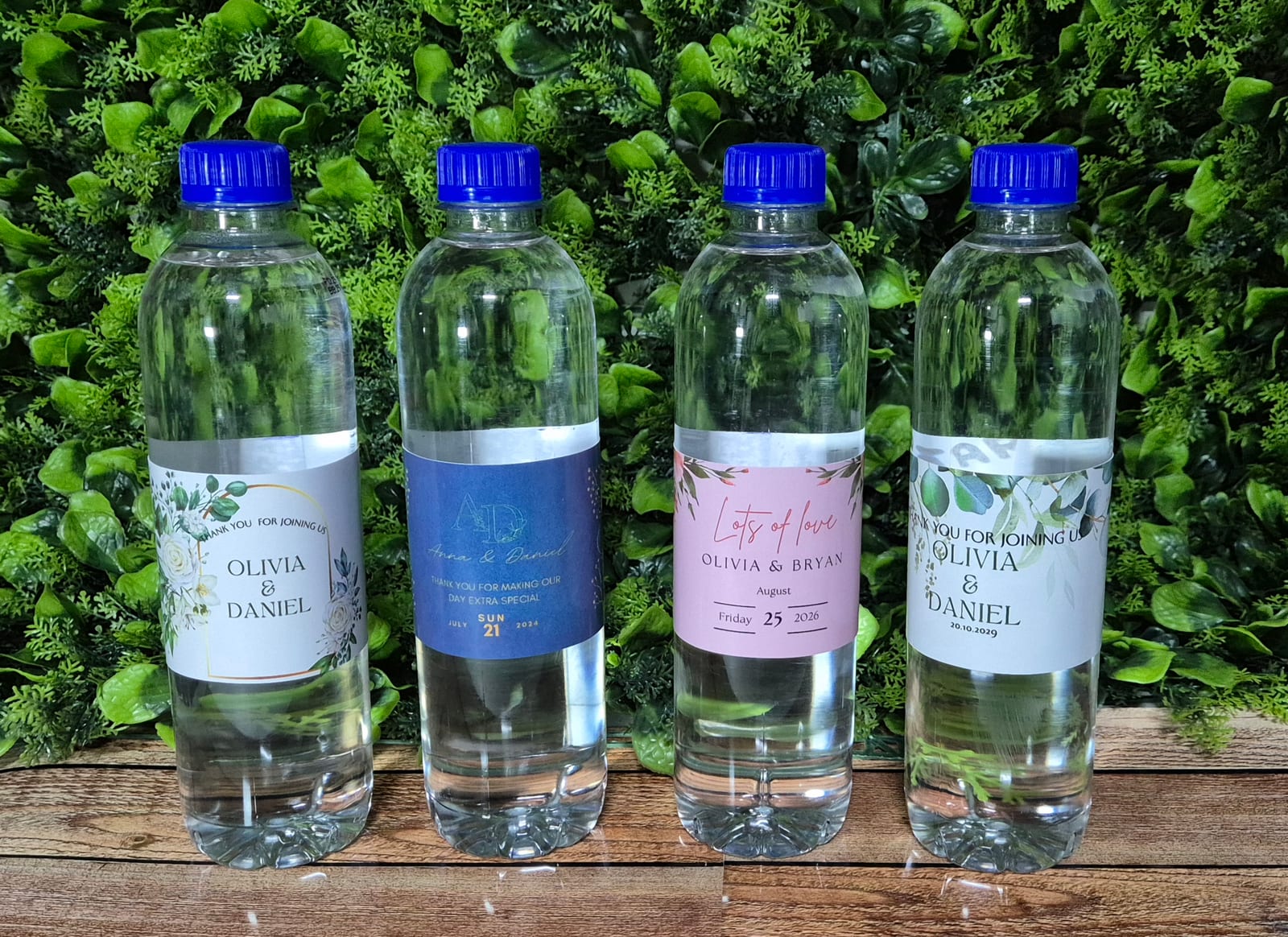 Water Bottle Label 500ml for Weddings